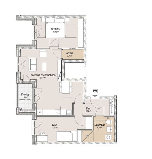 Einzug in Ihr TraumZuhause 3ZimmerEOFWohnung im Neubau